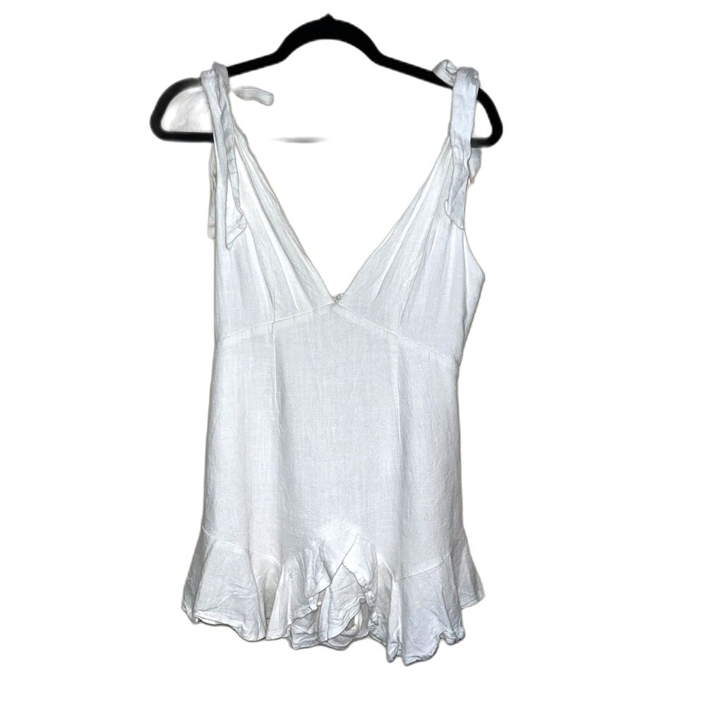 White Saints + Secrets Frilly Dress Romper